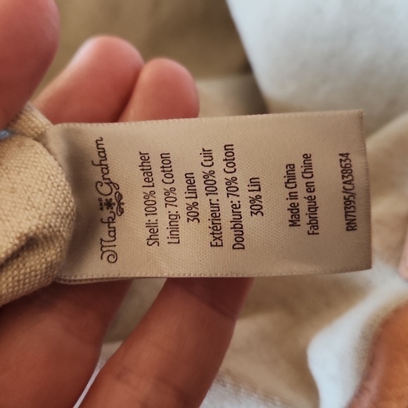 Mark and Graham coral leather tote - Picture 6 of 16